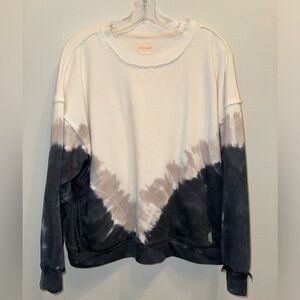 Free People movement Metti crew sweatshirt with pockets tie dye